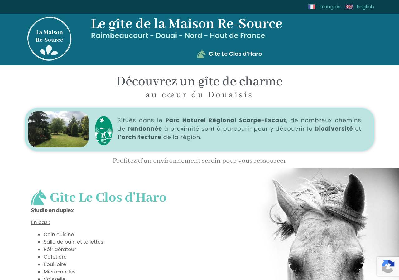 Screenshot of gite-maison-re-source.com taken by the zone census on 2026-08-27