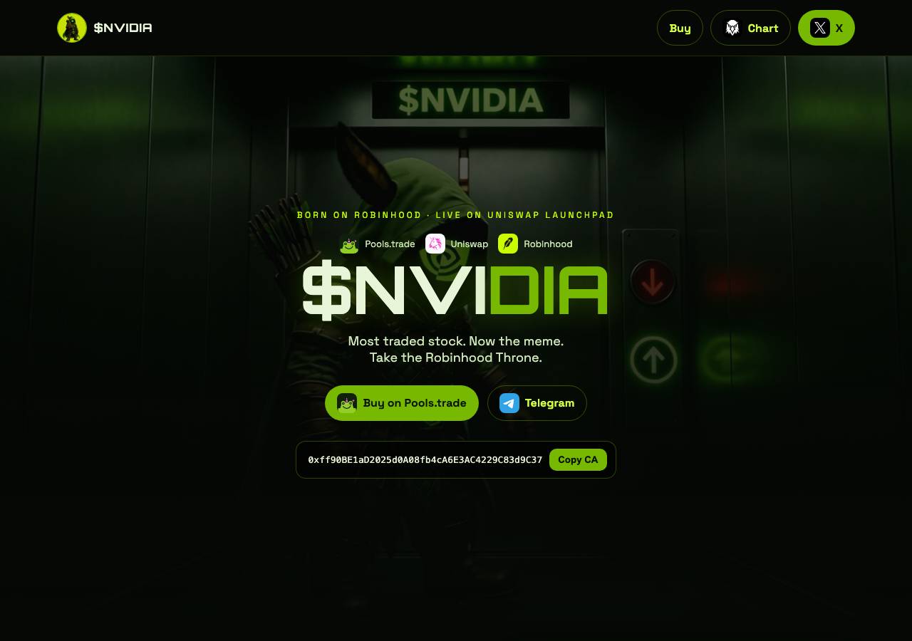 Screenshot of nvidiaonhood.site taken by the zone census on 2026-08-27