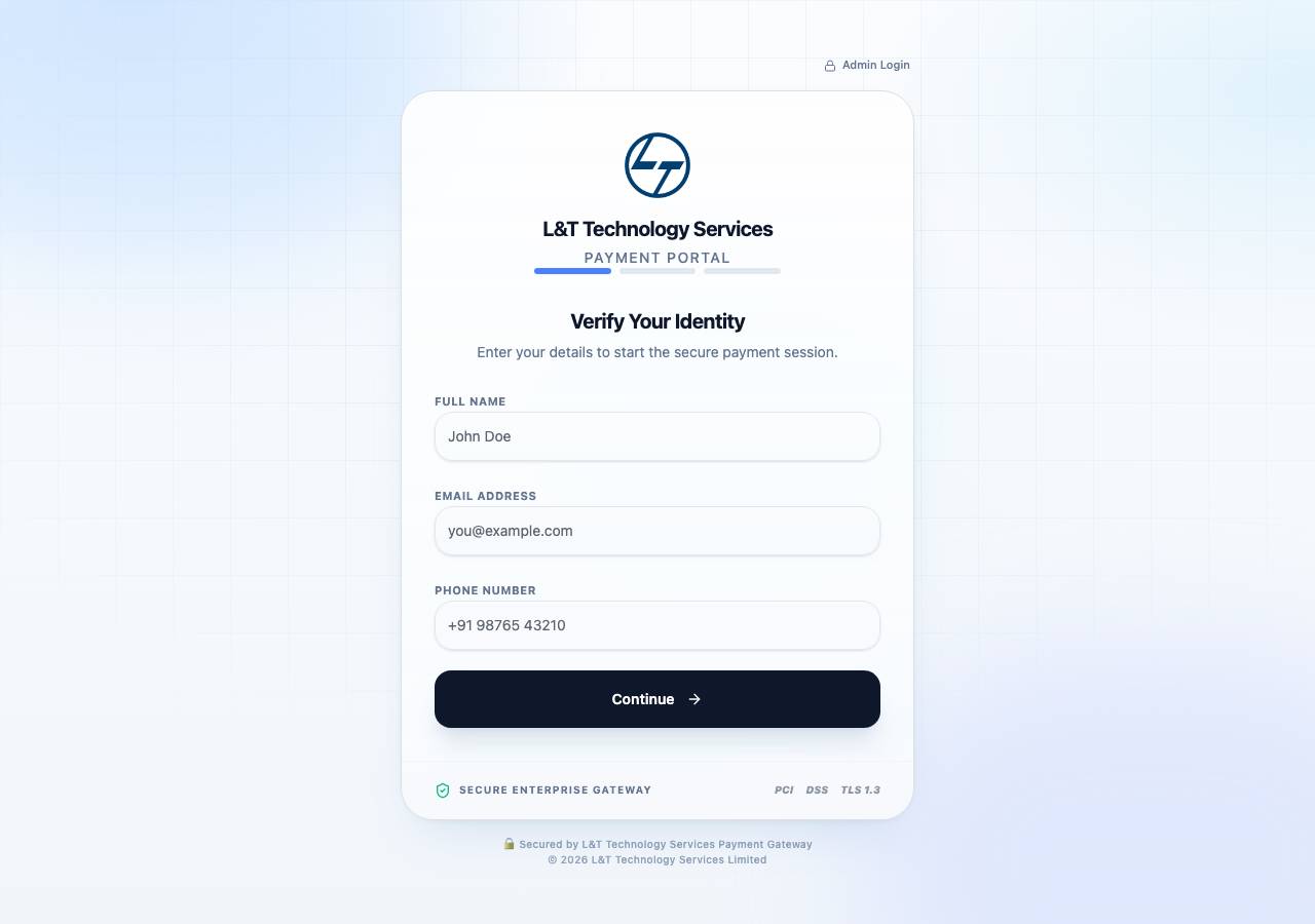 Screenshot of paymentlink-ltts.online taken by the zone census on 2026-08-27