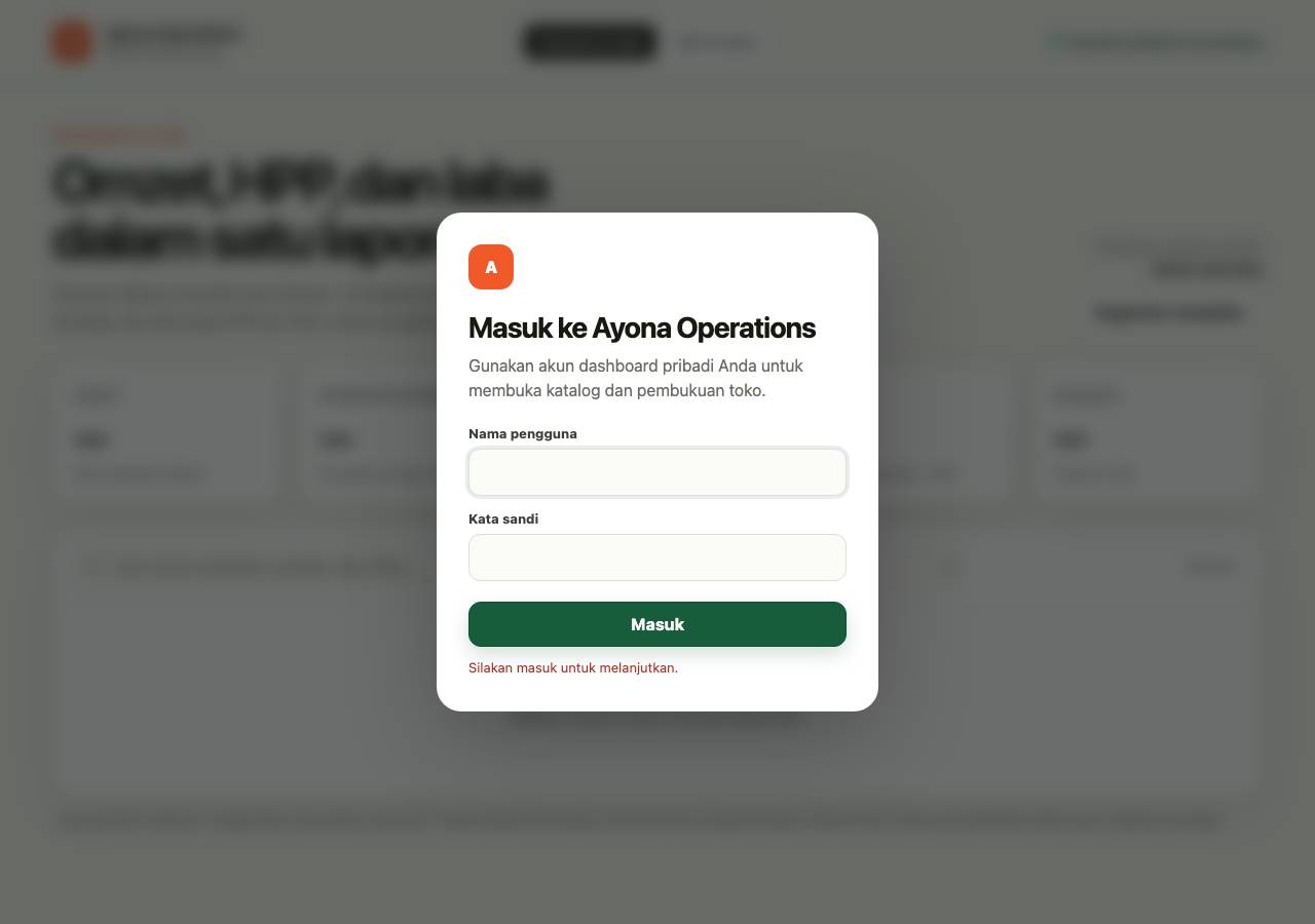 Screenshot of ayonaofficial.online taken by the zone census on 2026-08-28