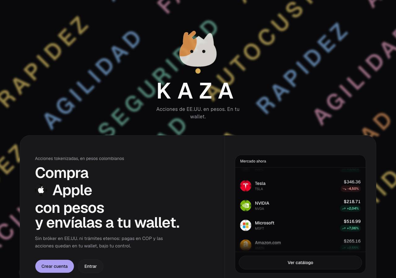 Screenshot of kaza.capital taken by the zone census on 2026-08-28