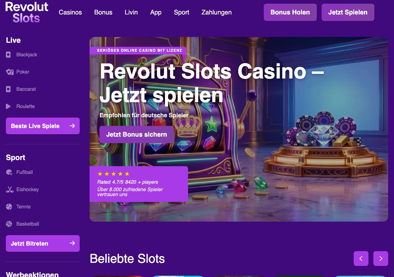 Screenshot of revolutslots.bond taken by the zone census on 2026-08-28