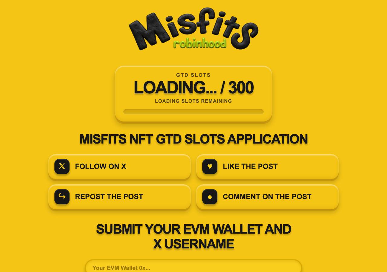 Screenshot of robinhoodmisfits.xyz taken by the zone census on 2026-08-28