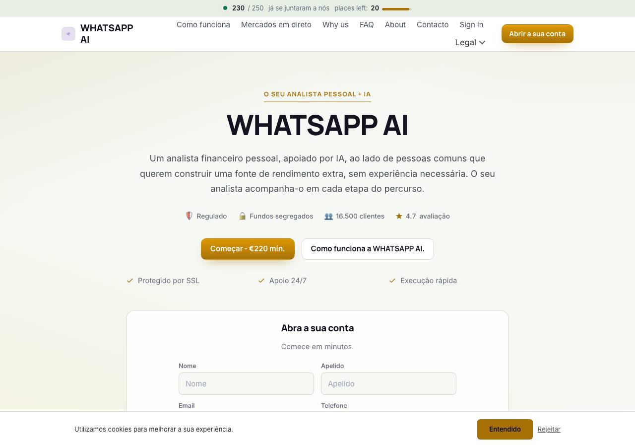 Screenshot of whatsappai-invest.biz taken by the zone census on 2026-08-28