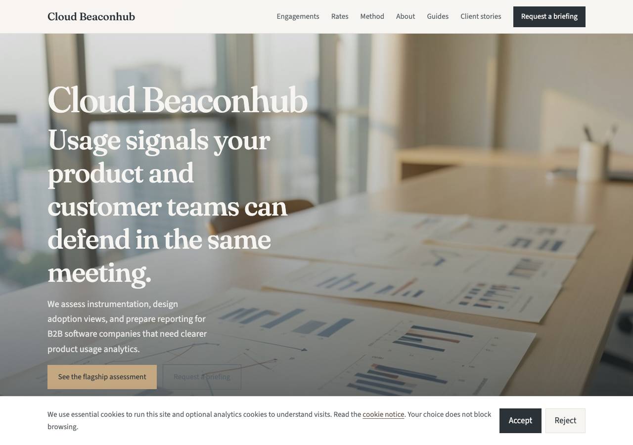 Screenshot of cloud-beaconhub.click taken by the zone census on 2026-08-29