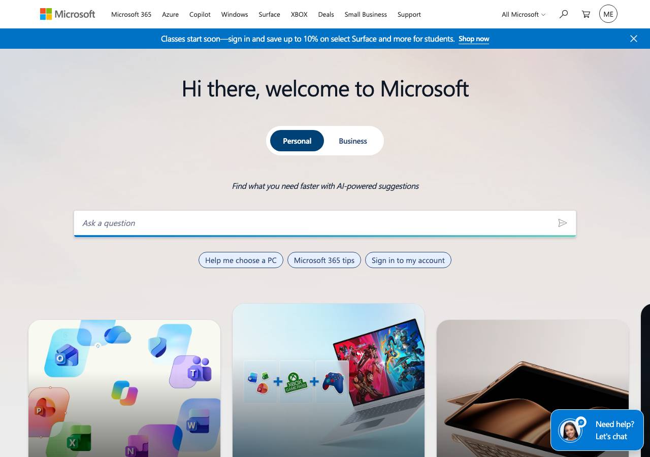 Screenshot of microsoft-ai.info taken by the zone census on 2026-08-29