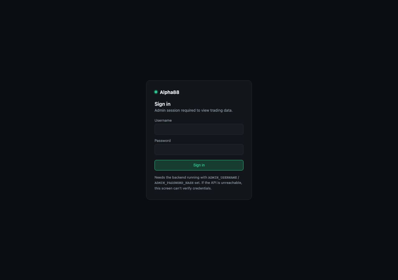Screenshot of alpha88trade.site taken by the zone census on 2026-08-30