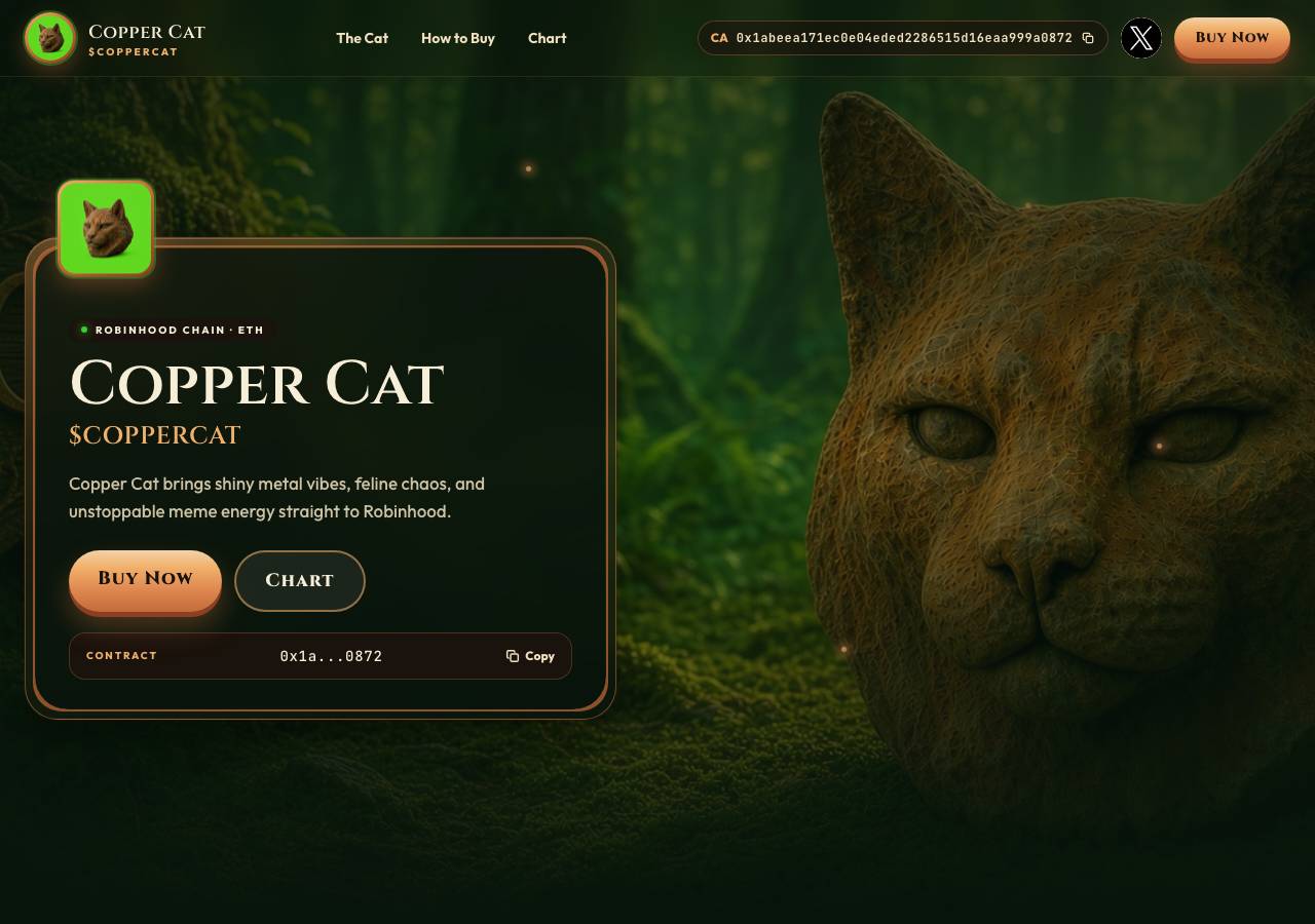 Screenshot of coppercat.site taken by the zone census on 2026-08-30
