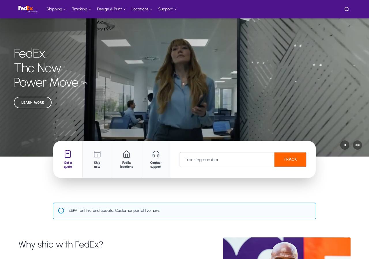 Screenshot of fedexshipping.live taken by the zone census on 2026-08-30