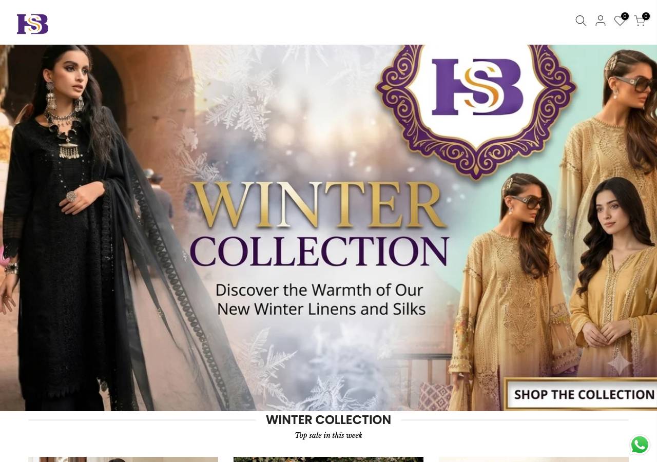 Screenshot of hsbcollection.store taken by the zone census on 2026-08-30