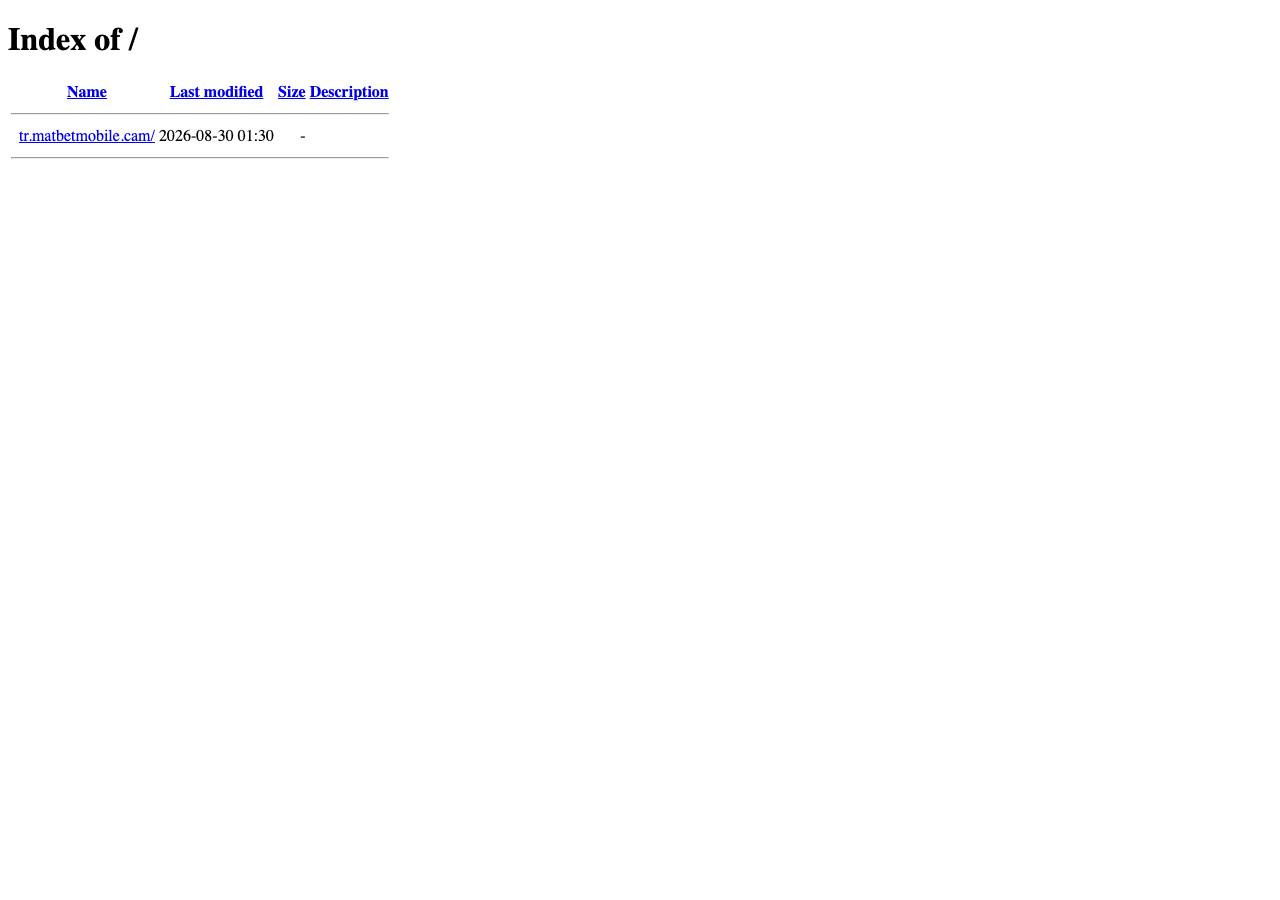 Screenshot of matbetmobile.cam taken by the zone census on 2026-08-30