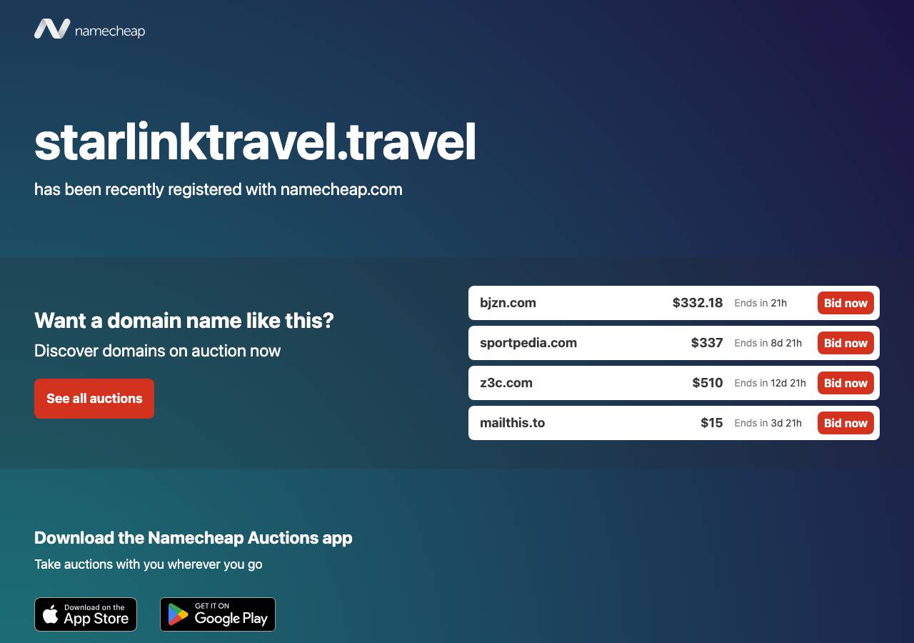 Screenshot of starlinktravel.travel taken by the zone census on 2026-08-30