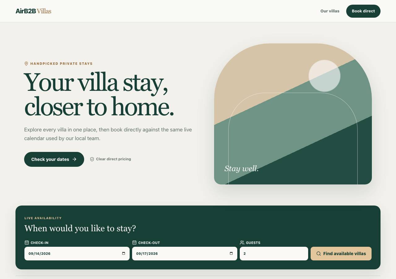 Screenshot of airb2b.site taken by the zone census on 2026-08-31