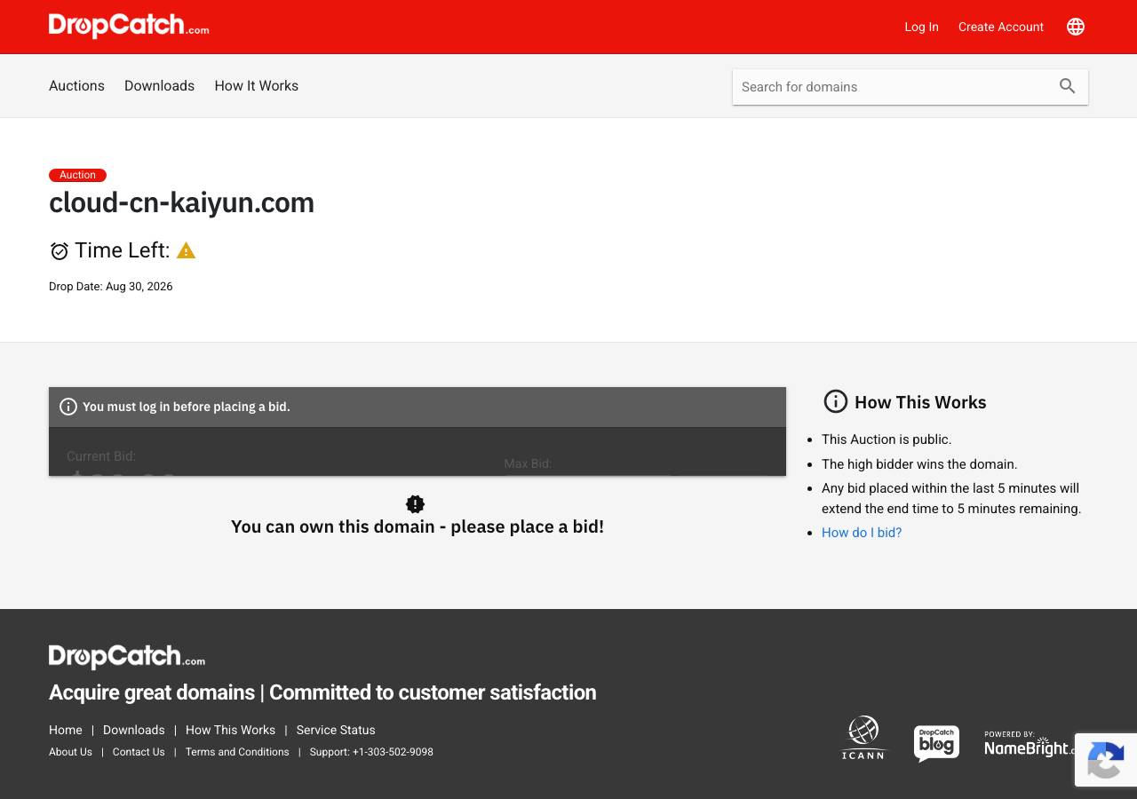 Screenshot of cloud-cn-kaiyun.com taken by the zone census on 2026-08-31