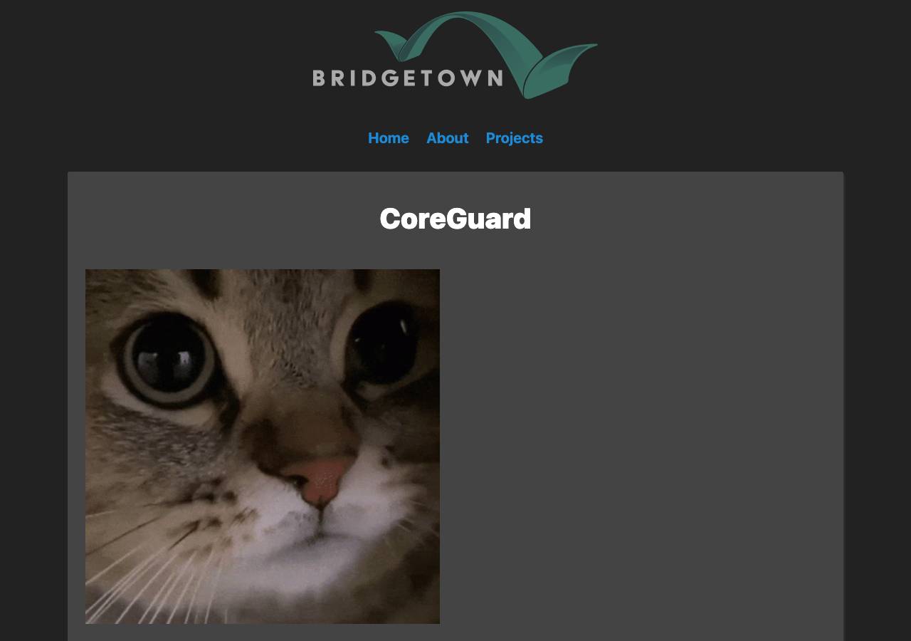 Screenshot of corevanguard.app taken by the zone census on 2026-08-31
