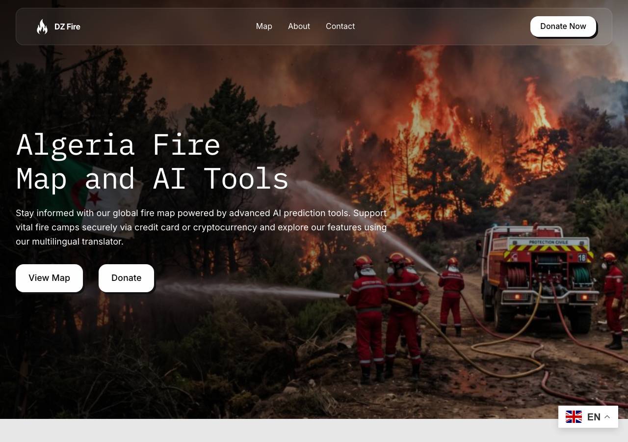 Screenshot of dzfire.site taken by the zone census on 2026-08-31