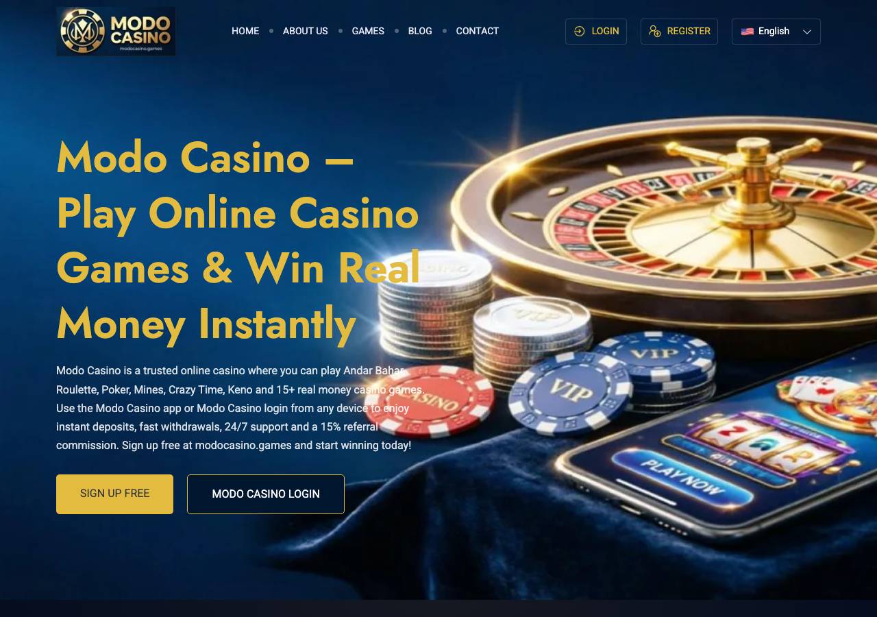 Screenshot of modocasino.games taken by the zone census on 2026-08-31