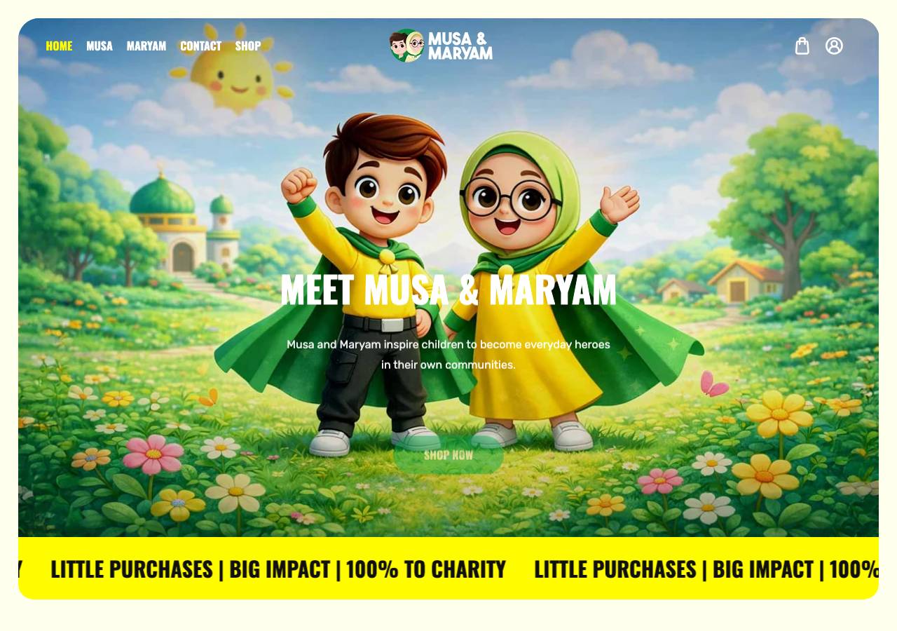 Screenshot of musaandmaryam.fund taken by the zone census on 2026-08-31
