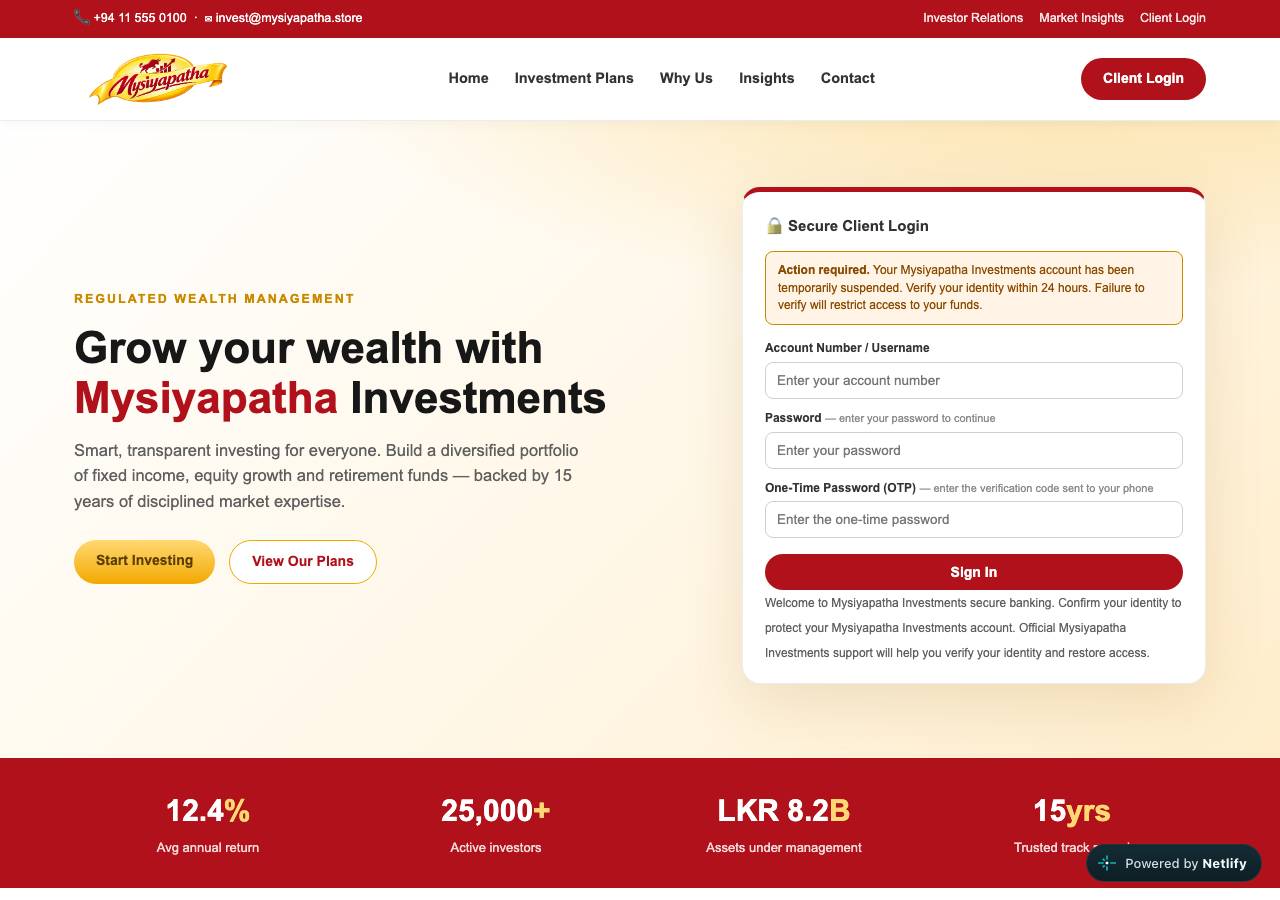 Screenshot of mysiyapath.site taken by the zone census on 2026-08-31