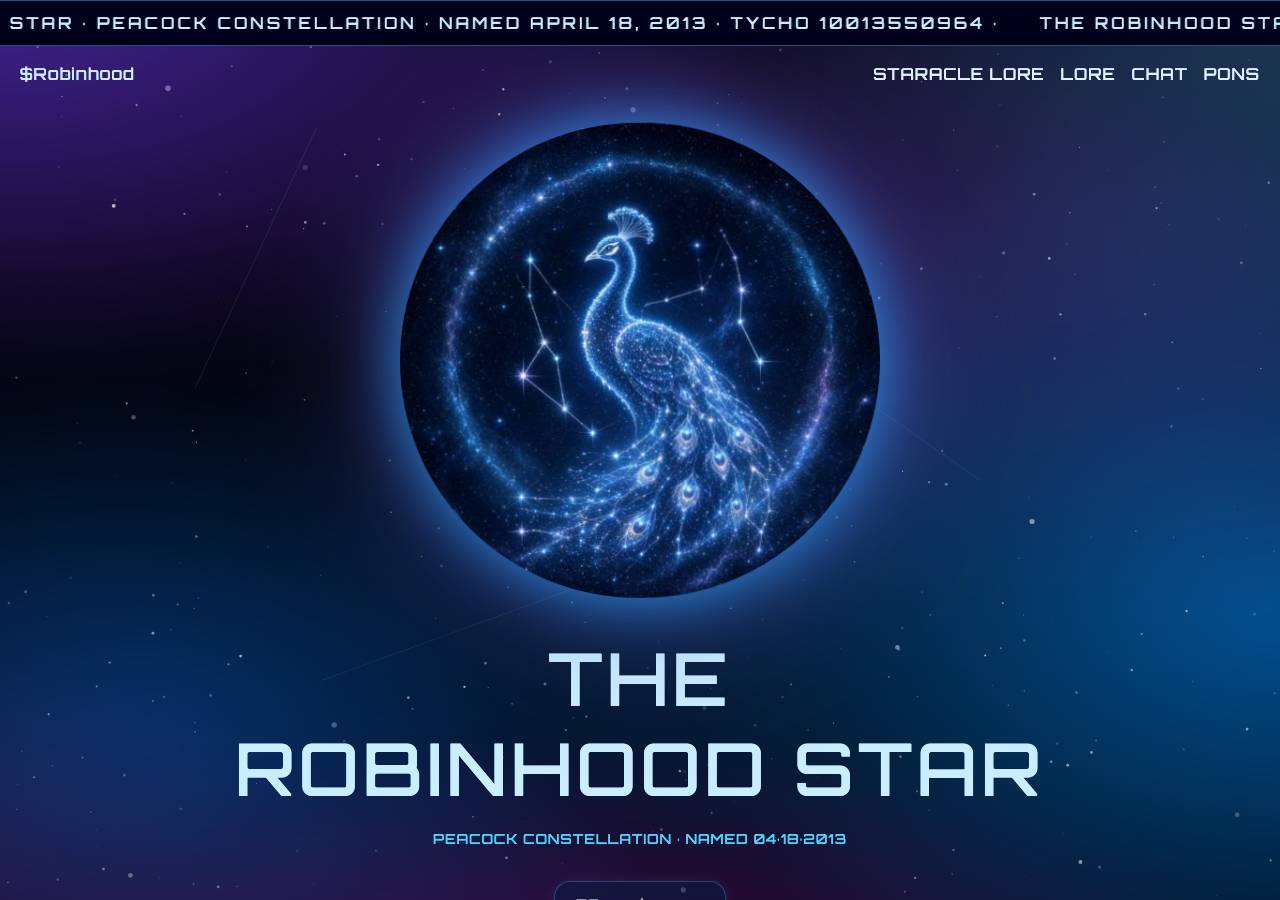 Screenshot of robinhoodstar.app taken by the zone census on 2026-08-31