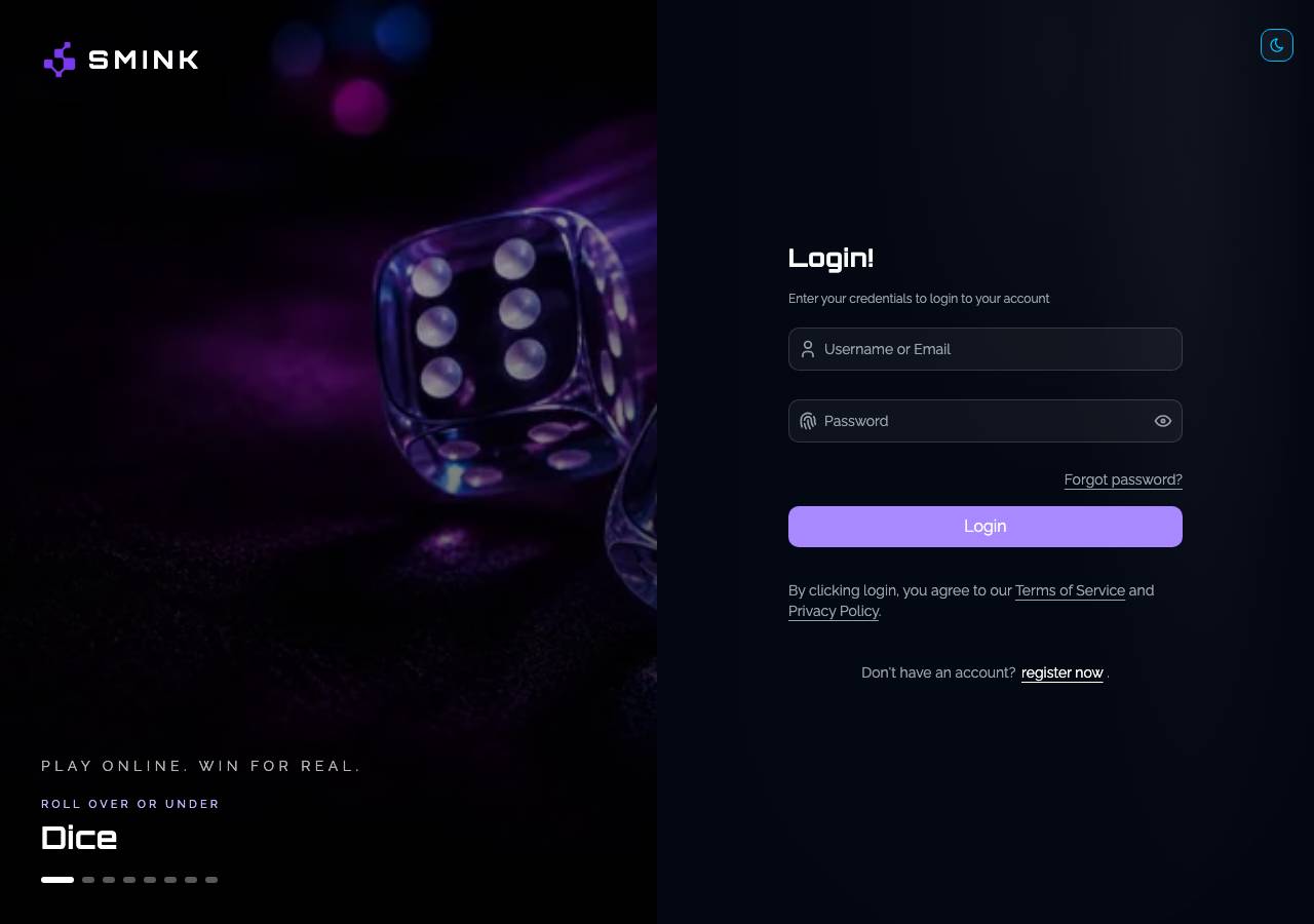 Screenshot of smink.online taken by the zone census on 2026-08-31
