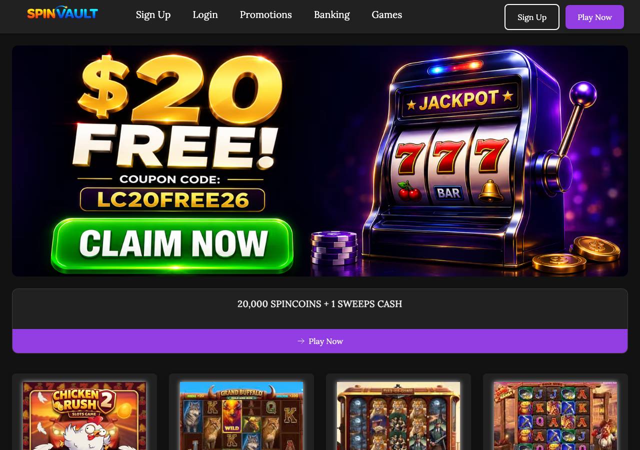 Screenshot of spinvaultcasino.org taken by the zone census on 2026-08-31