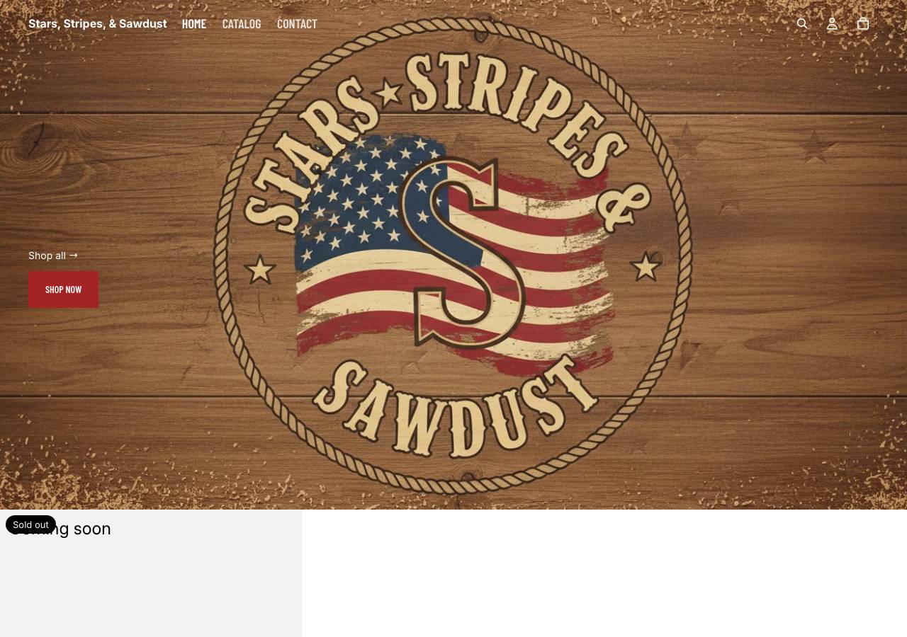 Screenshot of starsstripessawdust.shop taken by the zone census on 2026-08-31