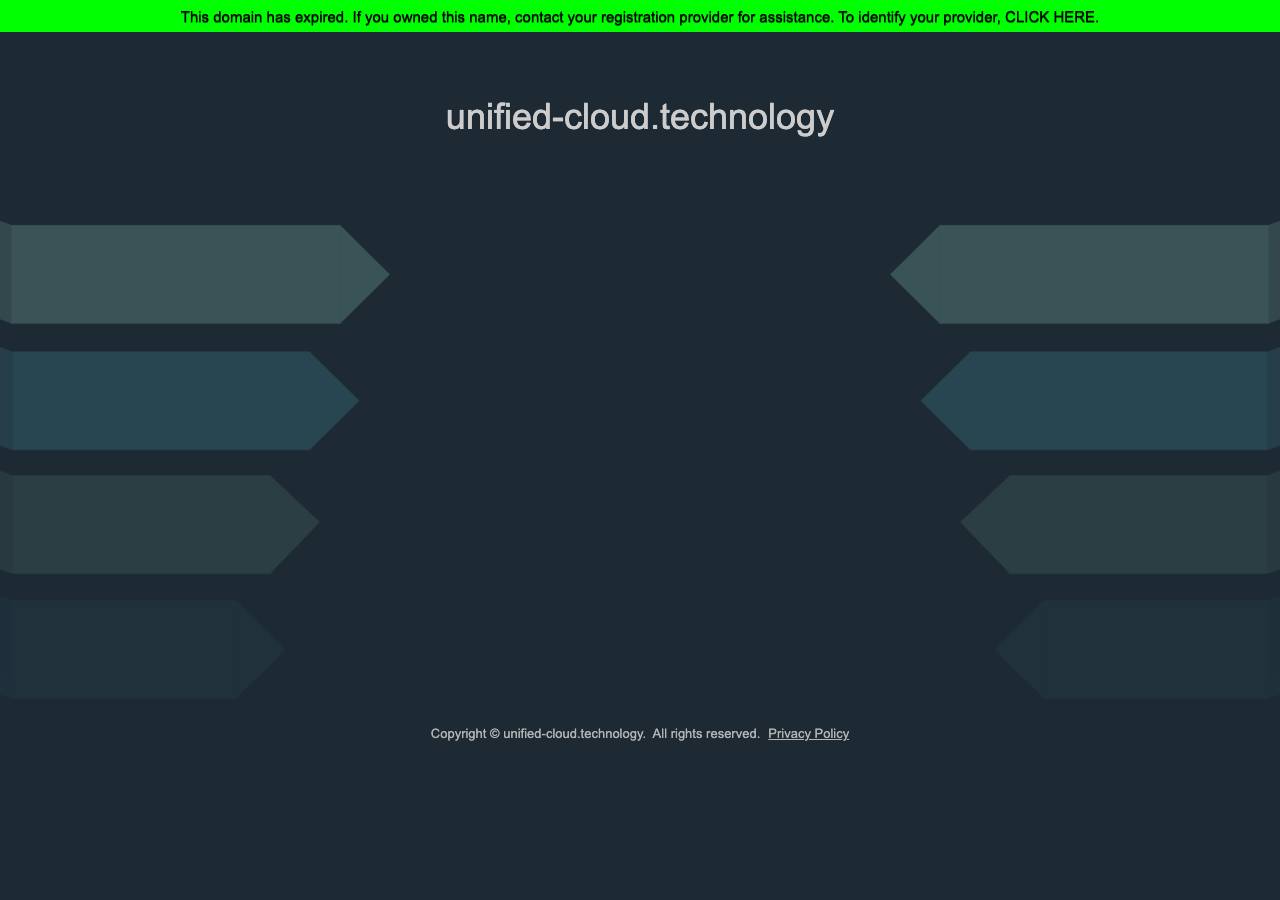 Screenshot of unified-cloud.technology taken by the zone census on 2026-08-31