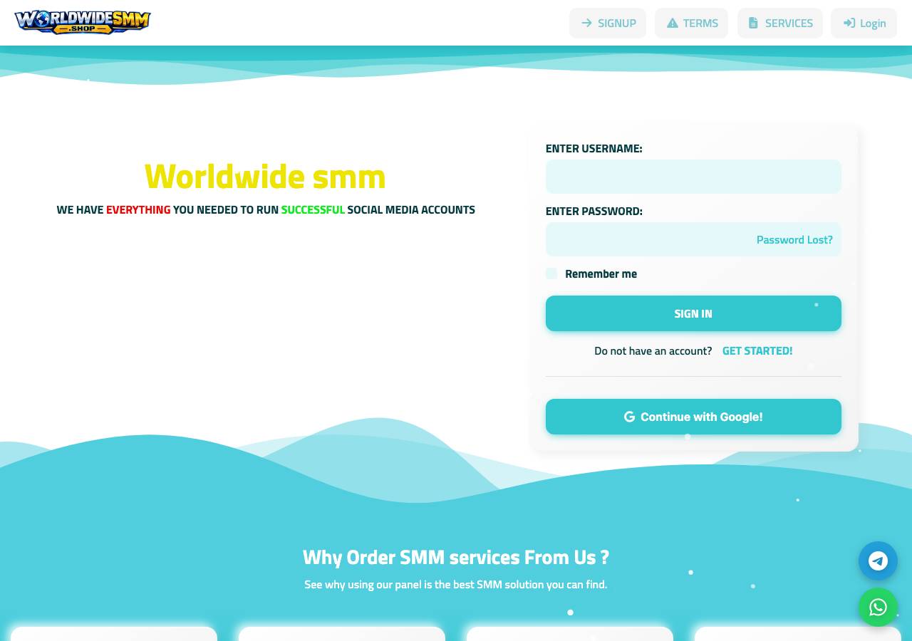 Screenshot of worldwidesmmpanel.shop taken by the zone census on 2026-08-31