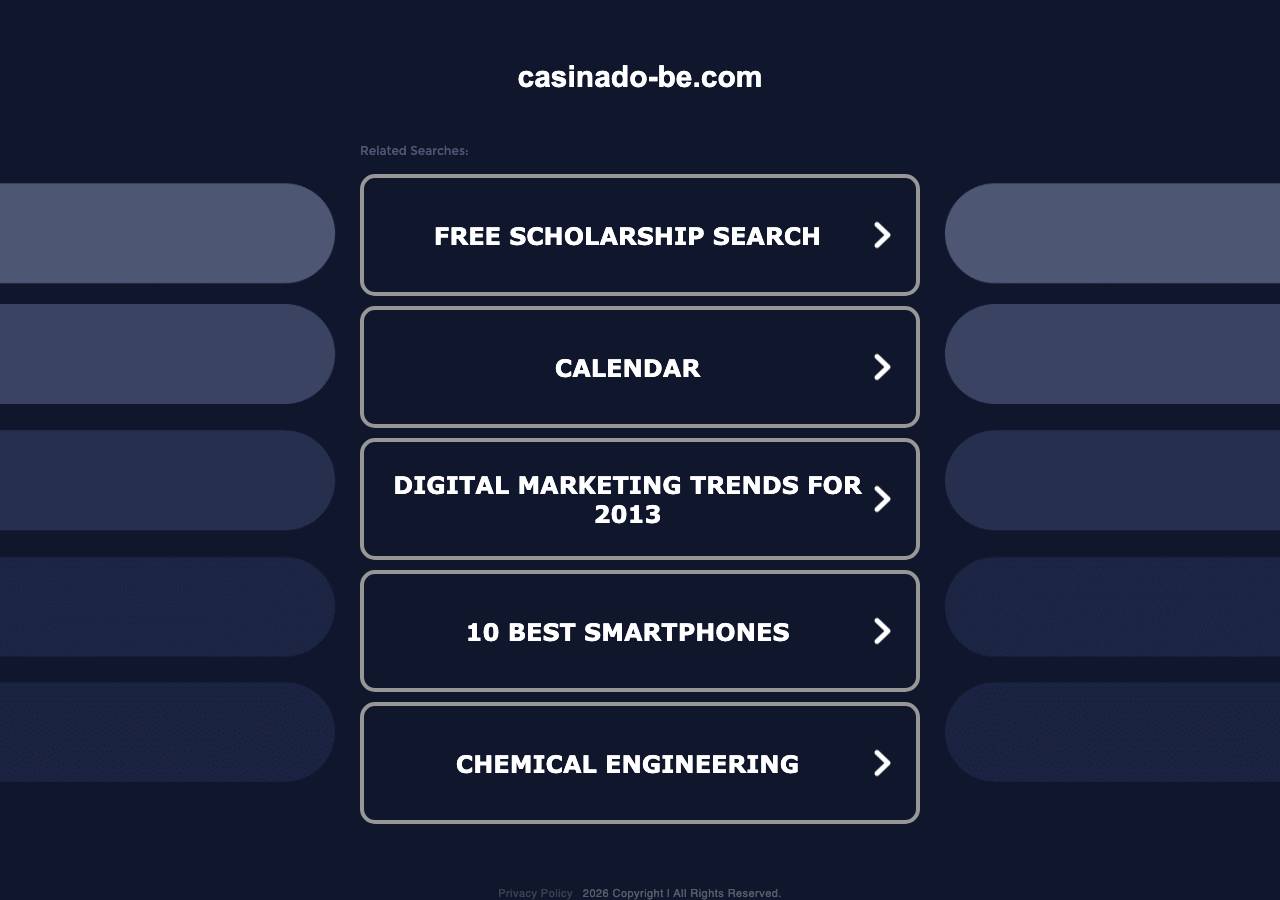 Screenshot of casinado-be.com taken by the zone census on 2026-09-01