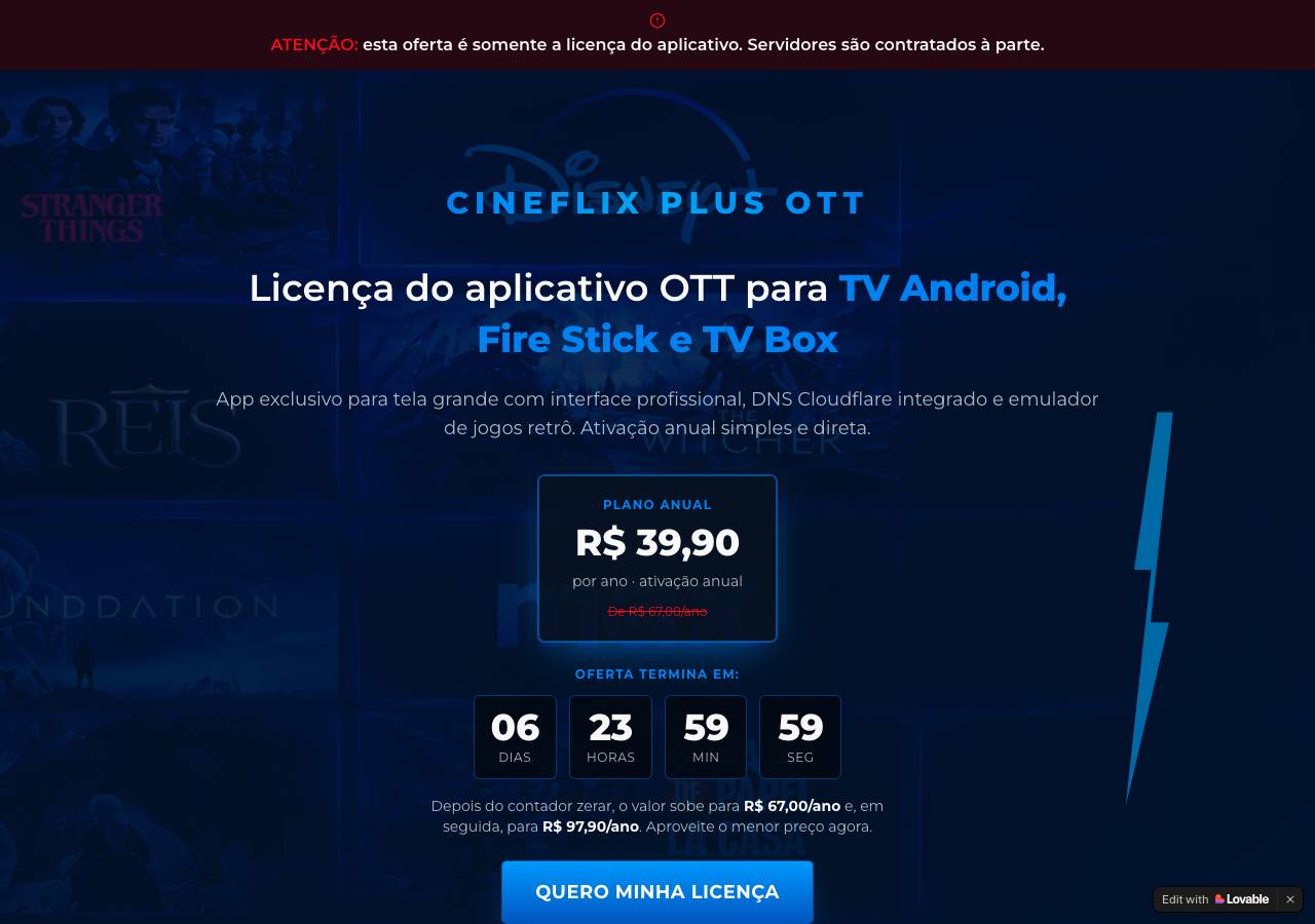 Screenshot of cineflixplusultra.online taken by the zone census on 2026-09-01