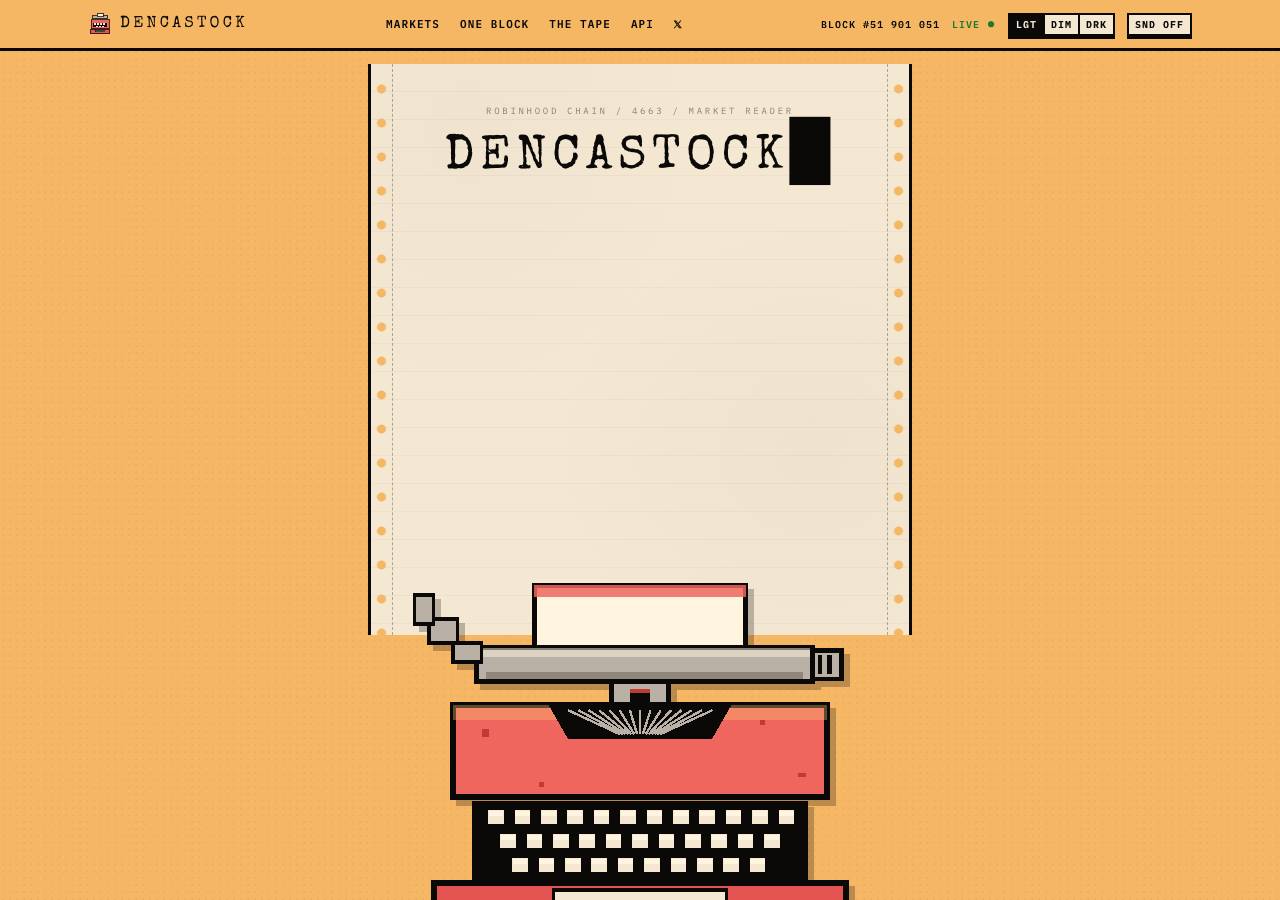 Screenshot of dencastock.xyz taken by the zone census on 2026-09-01