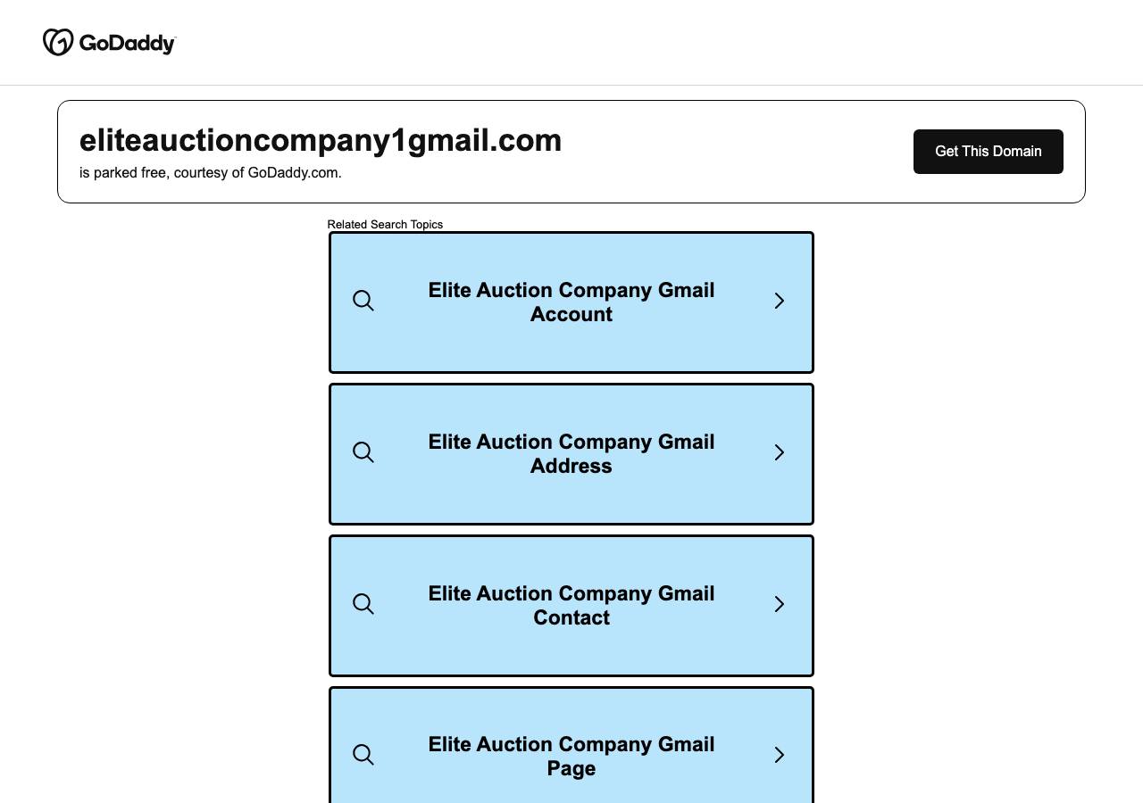 Screenshot of eliteauctioncompany1gmail.com taken by the zone census on 2026-09-01