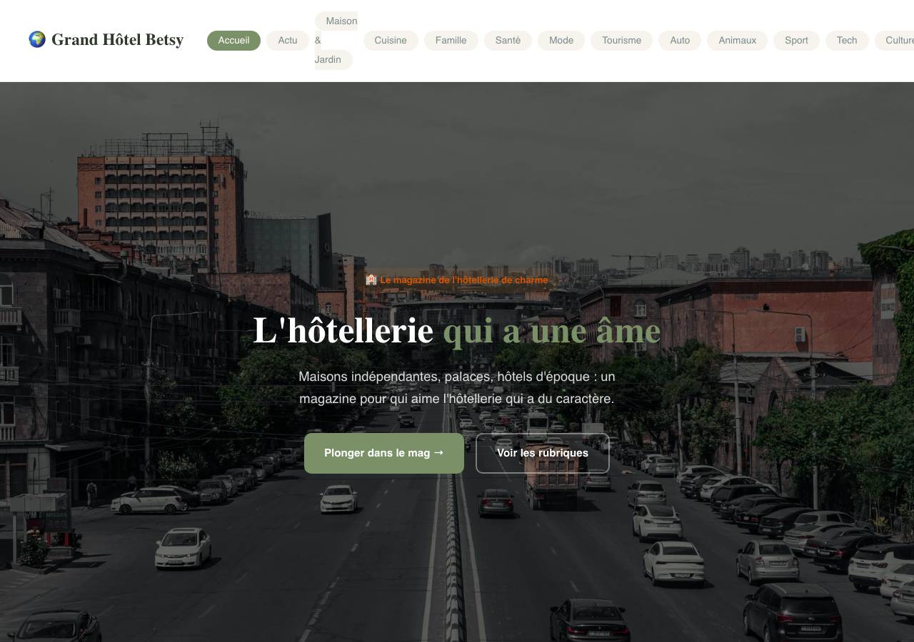 Screenshot of grandhotelbetsy.com taken by the zone census on 2026-09-01