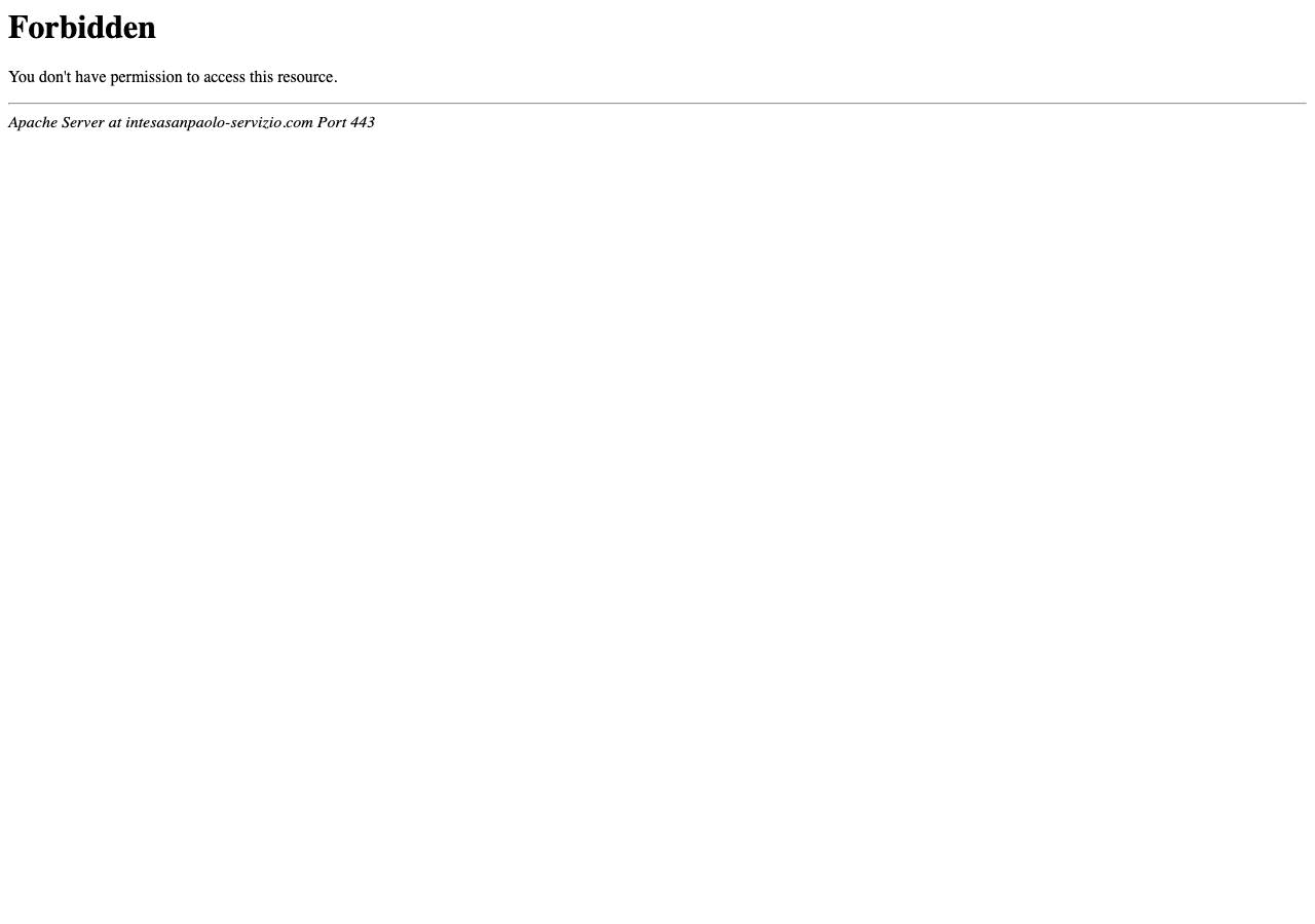 Screenshot of intesasanpaolo-servizio.com taken by the zone census on 2026-09-01