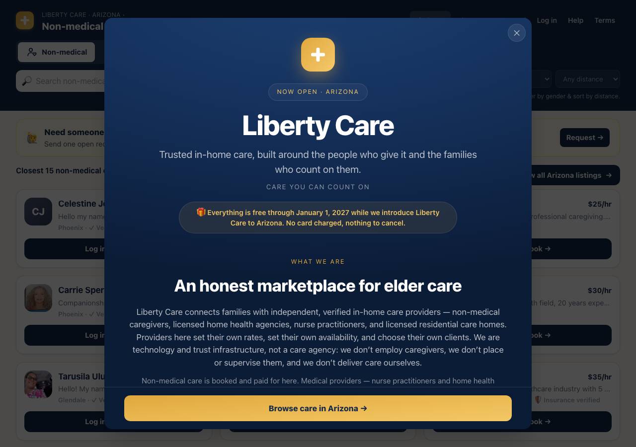 Screenshot of looking.care taken by the zone census on 2026-09-01