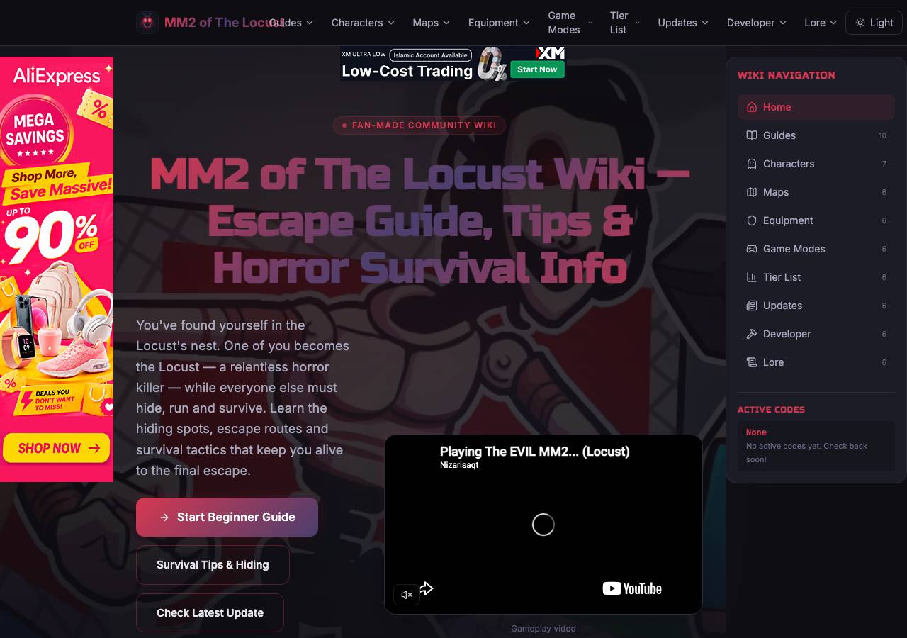 Screenshot of mm2ofthelocustroblox.wiki taken by the zone census on 2026-09-01