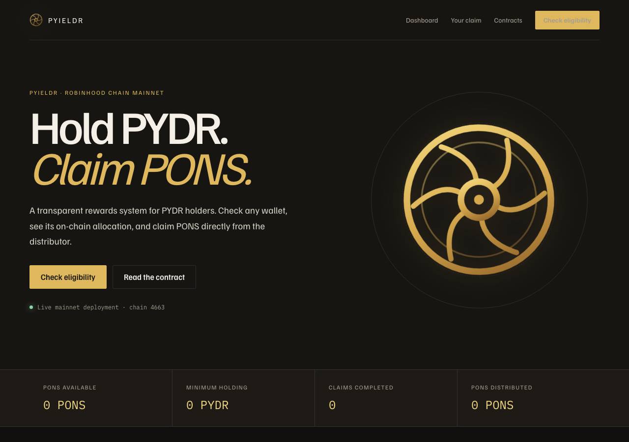 Screenshot of pyieldr.xyz taken by the zone census on 2026-09-01
