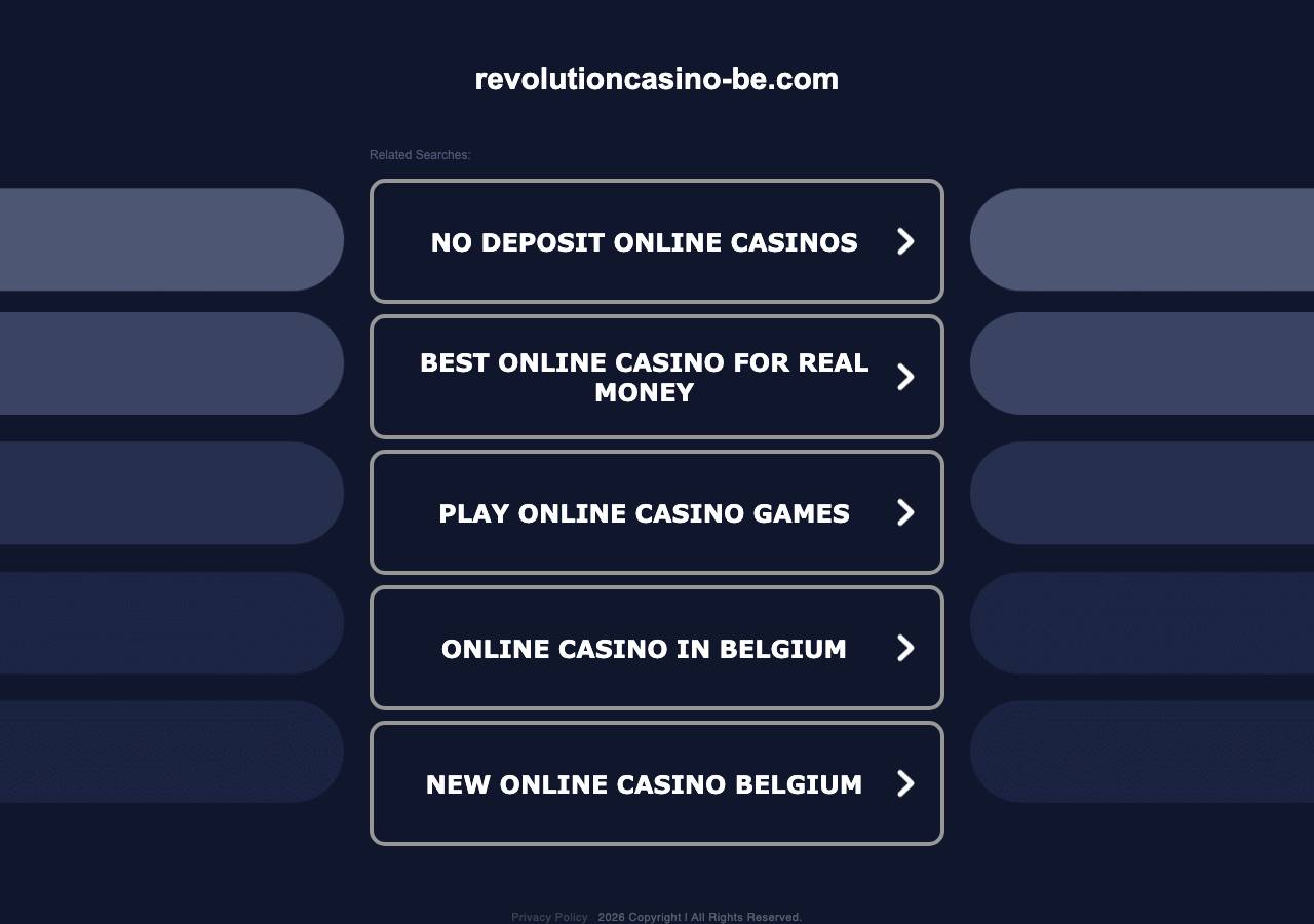 Screenshot of revolutioncasino-be.com taken by the zone census on 2026-09-01