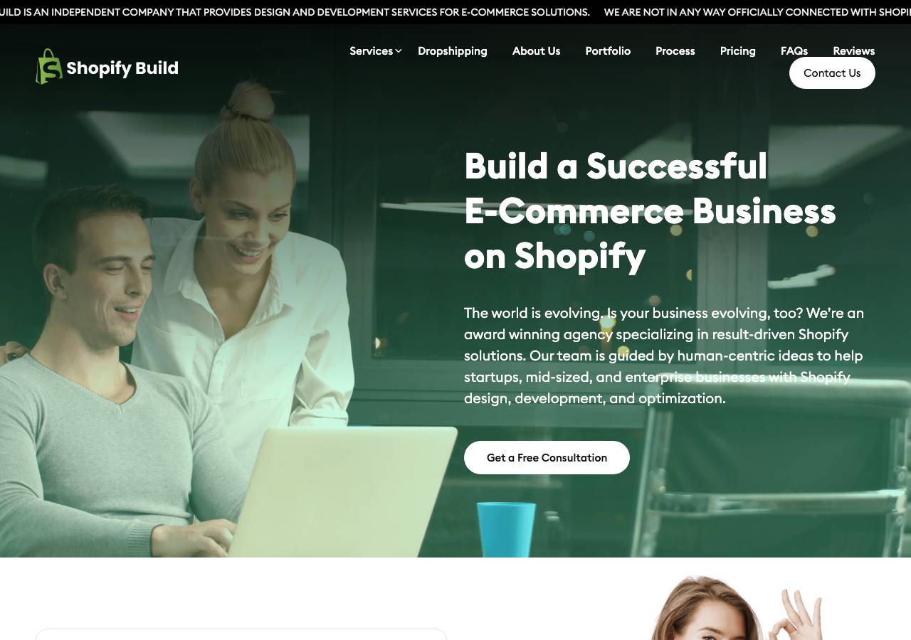 Screenshot of shopifybuild.com taken by the zone census on 2026-09-01