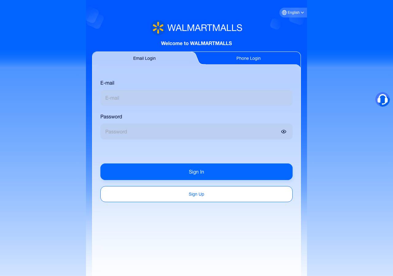 Screenshot of walmartmalls.com taken by the zone census on 2026-09-01