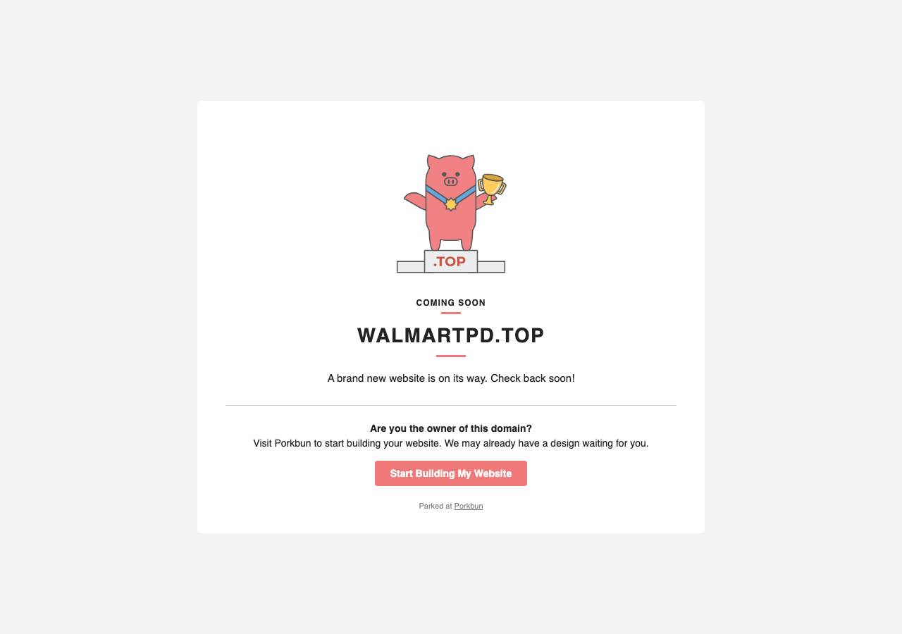 Screenshot of walmartpd.top taken by the zone census on 2026-09-01
