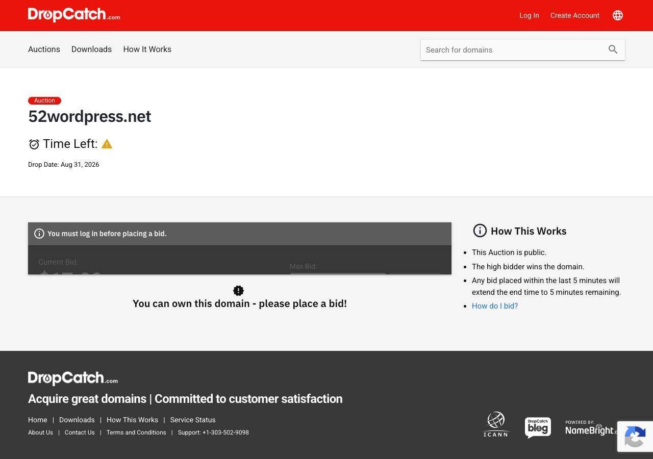 Screenshot of 52wordpress.net taken by the zone census on 2026-09-02