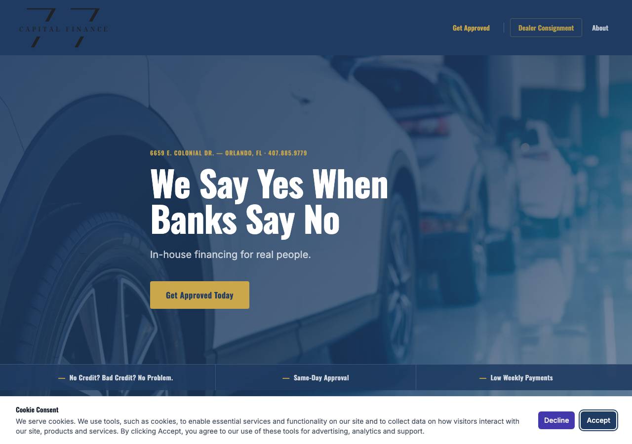 Screenshot of 77capital-finance.com taken by the zone census on 2026-09-02