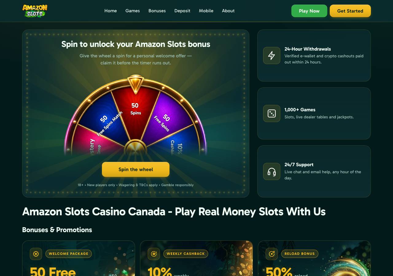 Screenshot of amazoncasino-canada.bet taken by the zone census on 2026-09-02