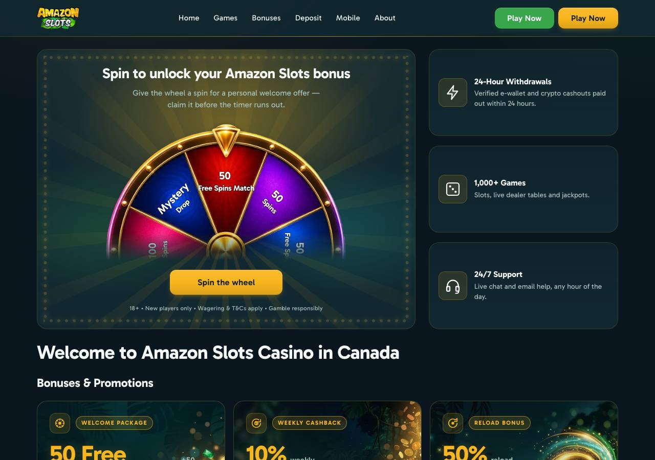 Screenshot of amazonslots-ca.casino taken by the zone census on 2026-09-02