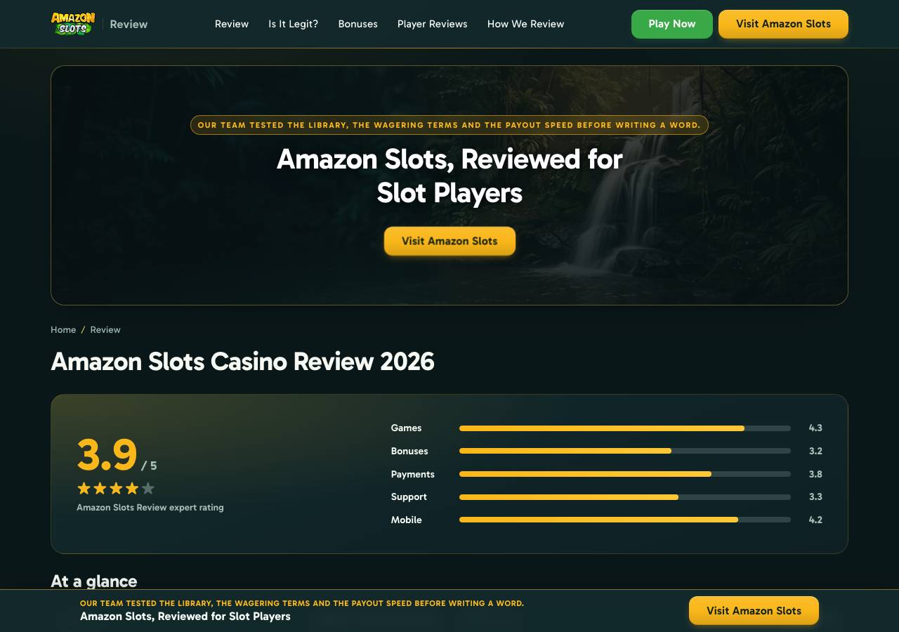 Screenshot of amazonslots-review.com taken by the zone census on 2026-09-02