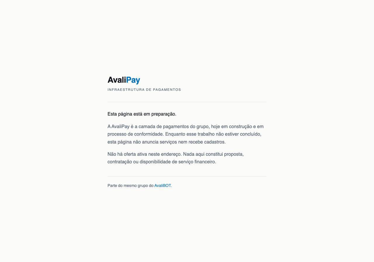 Screenshot of avalipay.com taken by the zone census on 2026-09-02