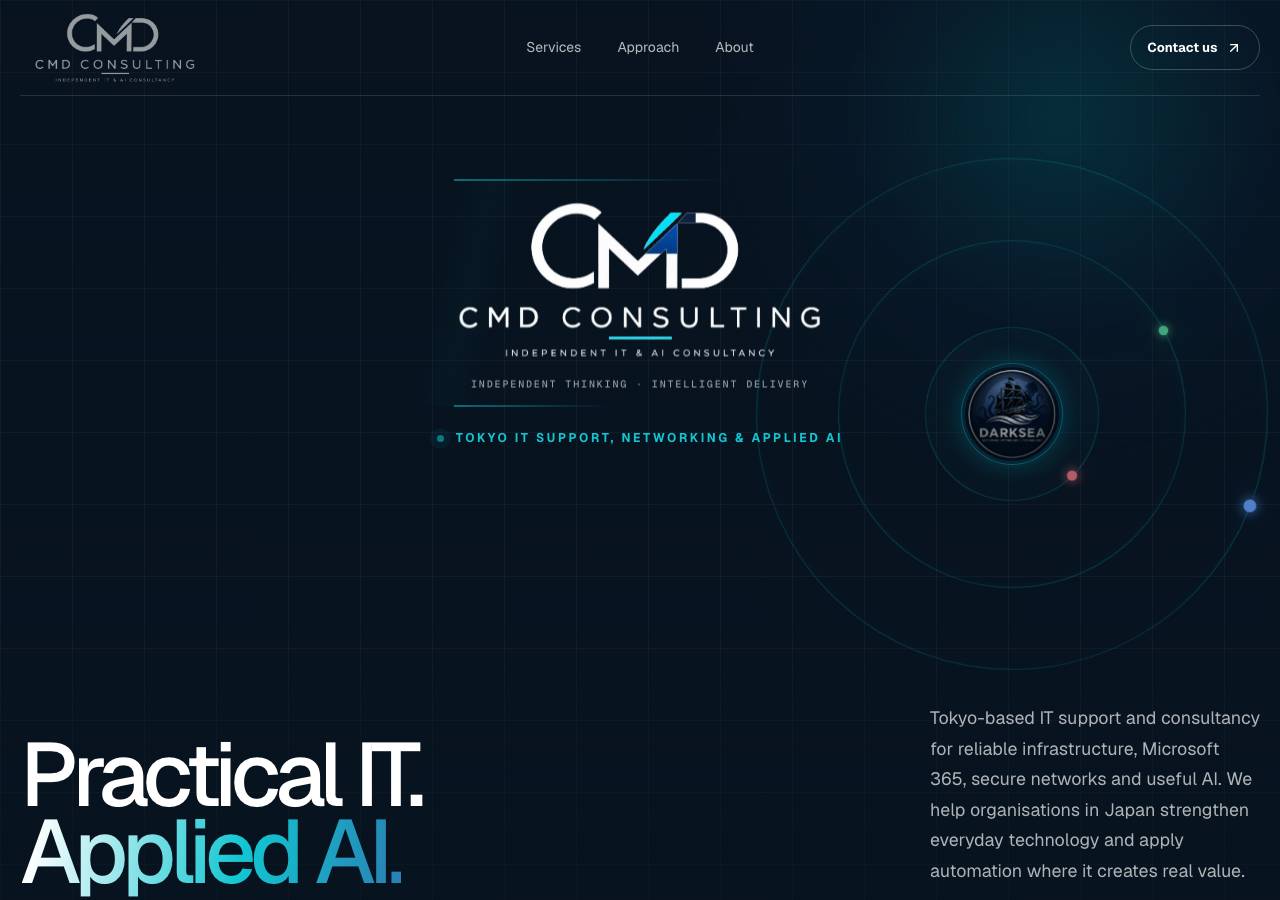 Screenshot of cmdconsulting.tech taken by the zone census on 2026-09-02