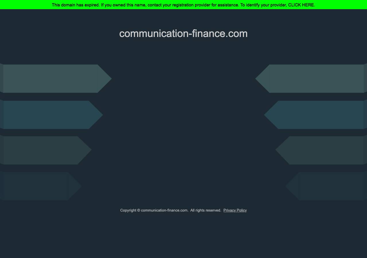 Screenshot of communication-finance.com taken by the zone census on 2026-09-02